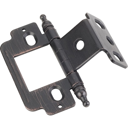 Hardware Resources 270 Degree Full Wrap 3/4" Frame x3/4" Door, Inset Flush, "B" style Minaret Hinge-Dark Brushed Antique Copper 0158DBAC